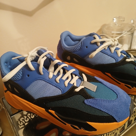 Adidas Yeezy Boost 700 Bright Blue Sneakers - Picture 5 of 6